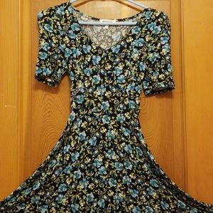 Floral Monteau Dress, Size S